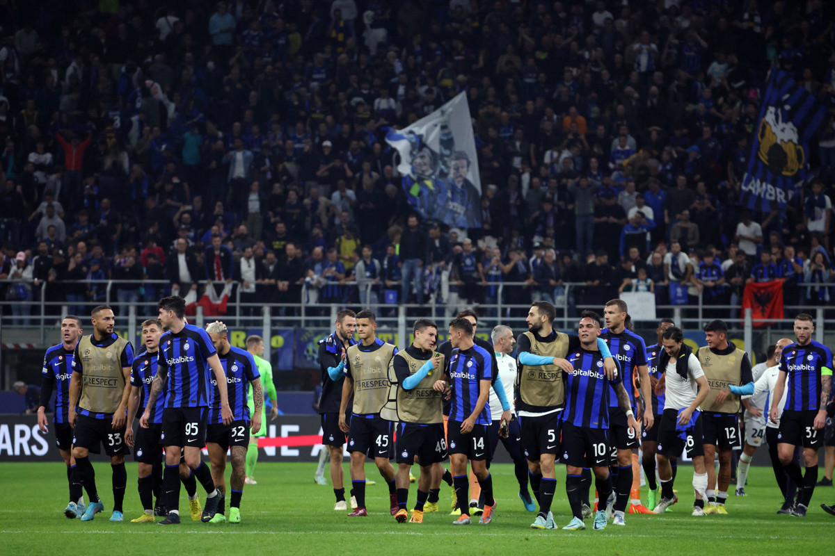 El Inter de Milán, celebrando la victoria cosechada frente al FC Barcelona / EFE