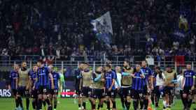 El Inter de Milán, celebrando la victoria cosechada frente al FC Barcelona / EFE