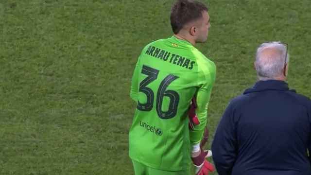 Arnau Tenas, durante el partido contra el A League All Stars / REDES