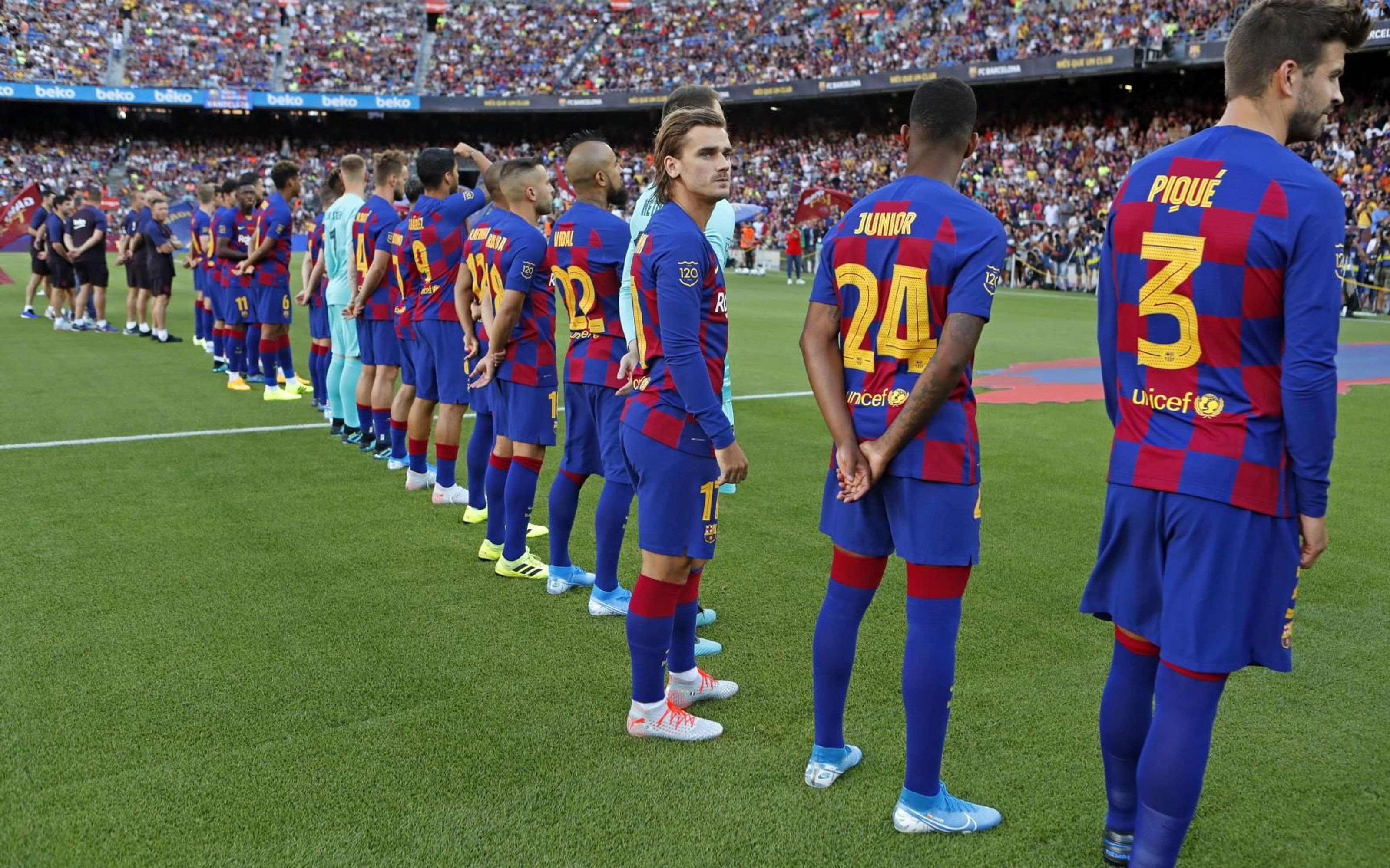 Los jugadores del Barça en el Trofeo Joan Gamper / FC Barcelona