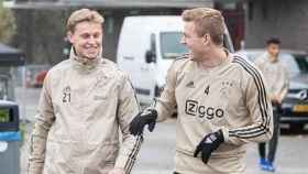 Una foto de Matthijs De Ligt y Frenkie De Jong en el Ajax / Instagram