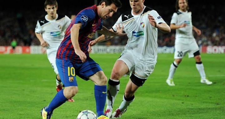 Messi, en un duelo ante el Viktoria Plzen | FCB