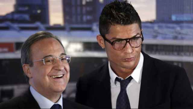 Una foto de archivo de Cristiano Ronaldo y Florentino Pérez / EFE