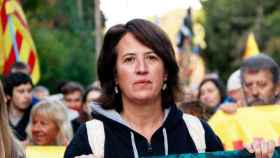 Imagen de Elisenda Paluzie, presidenta de la Assemblea Nacional Catalana (ANC), en una manifestación / EFE