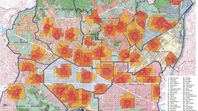 Áreas de influencia urbana de la ciudad de Barcelona / GUALLART ARQUITECTOS