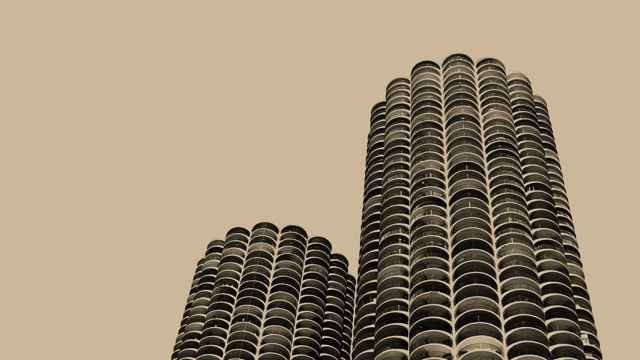 La portada de 'Yankee Hotel Foxtrot' donde aparecen las torres del Marina City de Chicago, obra del arquitecto Bertrand Goldberg
