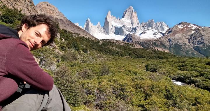 Cristian Perfumo, en la Patagonia