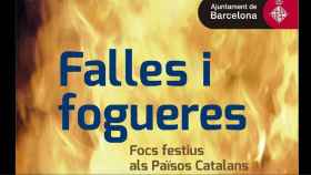 Cartel de la muestra sobre las Fallas y los Países Catalanes avalada por el Ayuntamiento de Barcelona