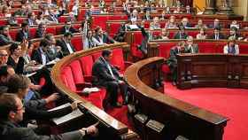 El pleno del Parlamento autonómico de Cataluña, este jueves
