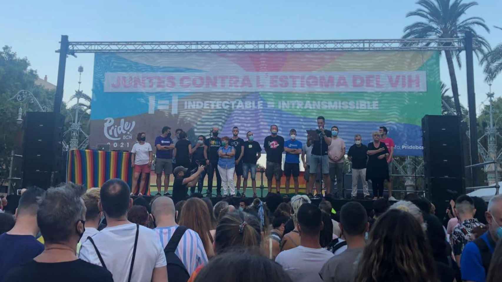 El escenario del Pride de Barcelona de 2021 / JSC