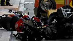 Imagen de archivo de un accidente de moto en Barcelona / EFE