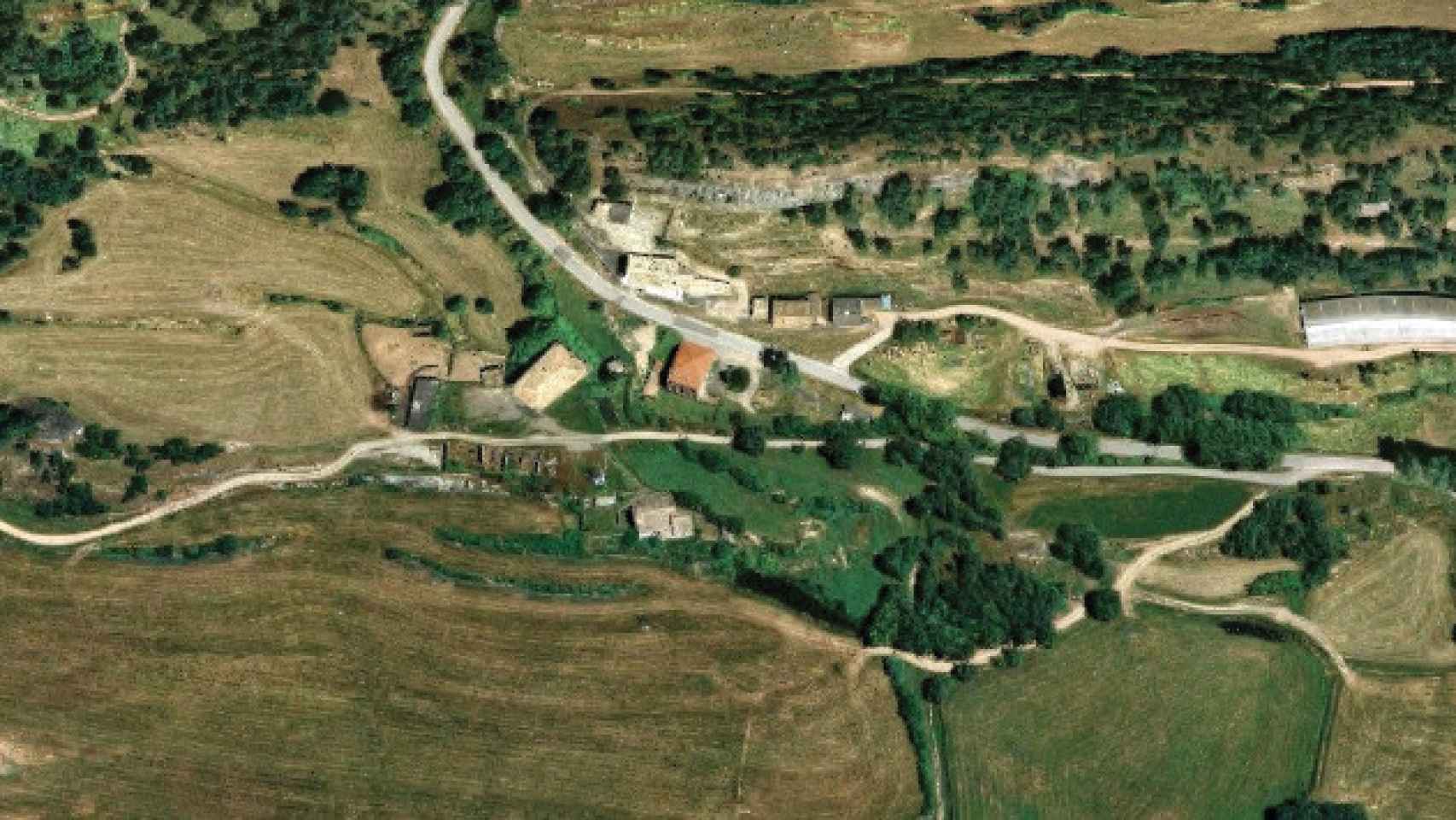 Imagen aérea de Sant Agustí de Lluçanès / CG
