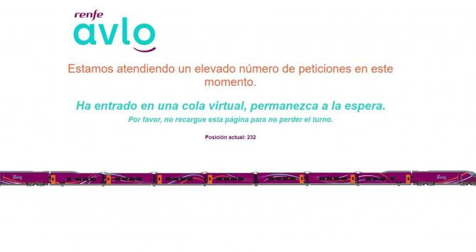 Imagen que presentaba la web de AVLO / EP