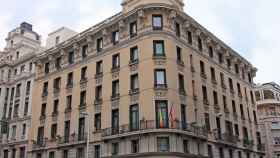 Edificio de la Gran Vía 18 de Madrid donde se instalará la megatienda WOW de Dimas Gimeno /  LUIS GARCÍA (Zaqarbal)