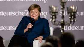 Angela Merkel durante la Noche de la Economía Europea que organiza el diario 'Süddeutsche Zeitung' / EFE