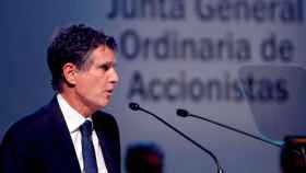 Jaime Guardiola, consejero delegado de Banco Sabadell en la última junta de accionistas de la entidad / EFE