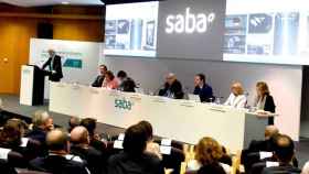 Josep Martínez Vila, consejero delegado de Saba, habla ante los asistentes a la junta de accionistas de 2017 / CG