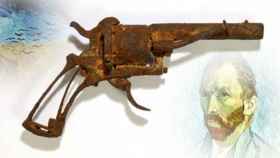 La supuesta pistola con la que Van Gogh presuntamente trató de suicidarse / FOTOMONTAJE DE CG