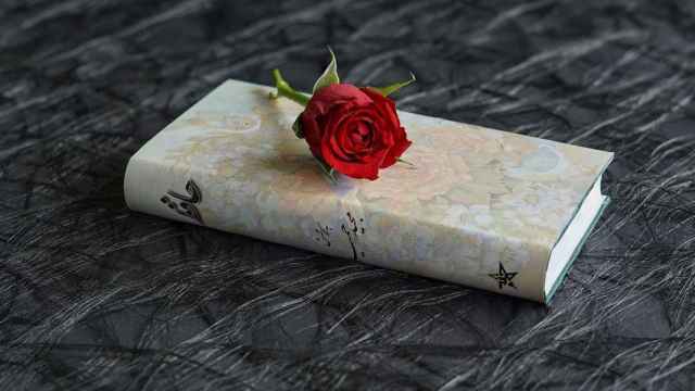 Libro con una rosa, regalo para Sant Jordi / Katzanfee50 en PIXABAY