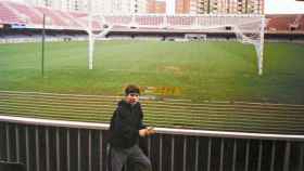 Un pequeño Leo Messi en el Mini Estadi