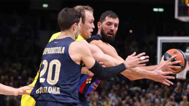 Mirotic juega con Laprovíttola, en el triunfo del Barça en Berlín / FCB