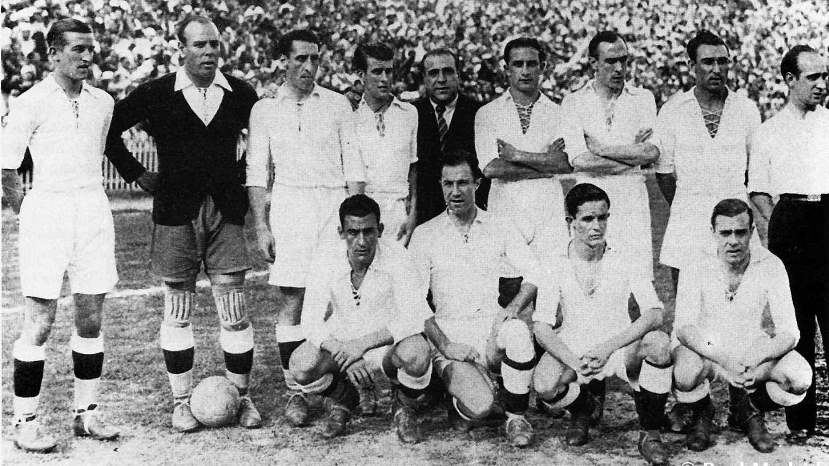 Equipo del Real Madrid en la final de la Copa del Rey de 1936 / REAL MADRID