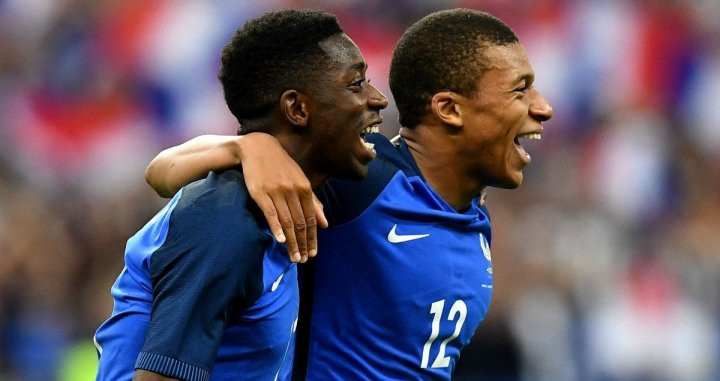 Dembelé y Mbappé, en un partido con Francia | EFE