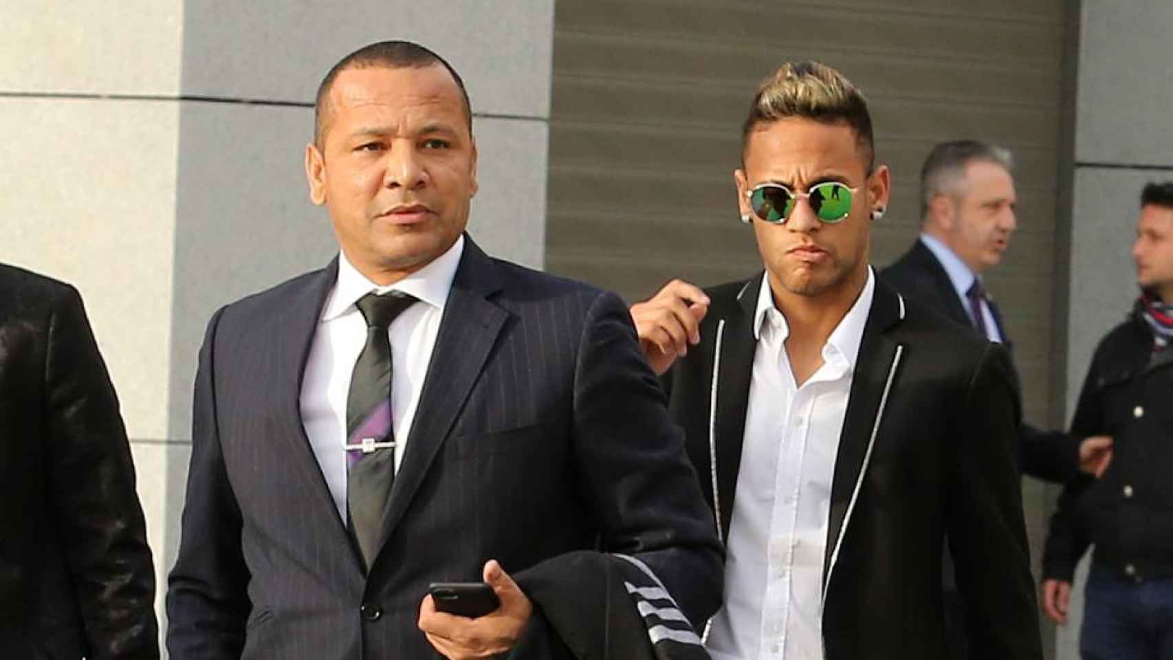 Neymar y su padre acuden a los tribunales de la Audiencia Nacional, en Madrid / AGENCIAS