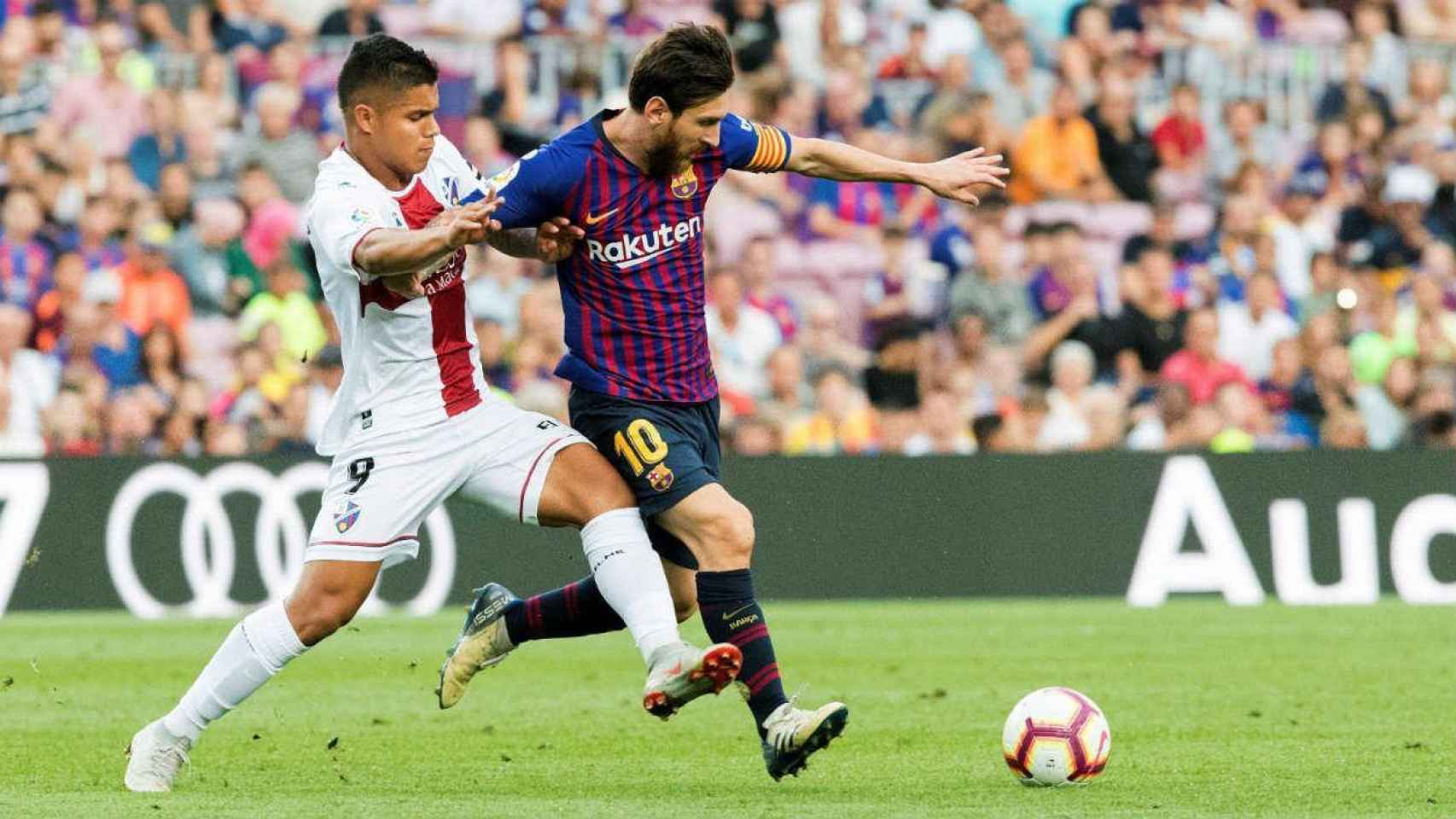 Leo Messi durante un reciente partido del Barça / EFE
