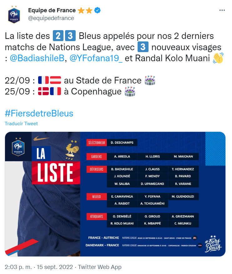 Ousmane Dembelé, convocado con Francia para la UEFA Nations League REDES