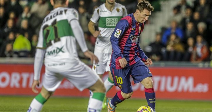 Leo Messi, sancionado, no jugará ante el Elche | EFE