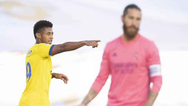 El Choco Lozano, celebrando su gol contra el Real Madrid | EFE