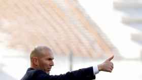 Zidane en el partido que el Real Madrid disputó frente a la Real Sociedad / EFE