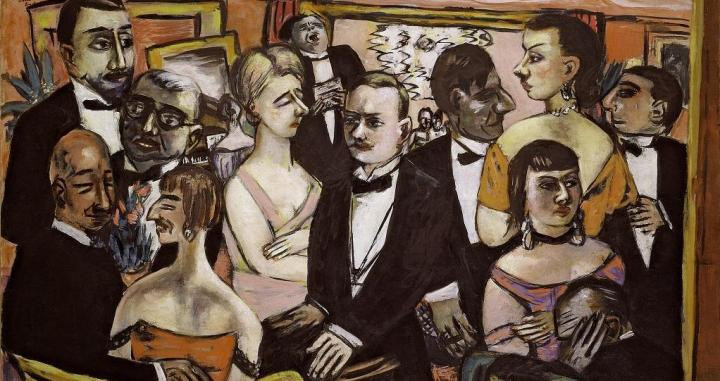 El lienzo ‘Sociedad, París’, ejecutado por el pintor alemán en 1931. MAX BECKMANN, VEGAP, MADRID, 2018