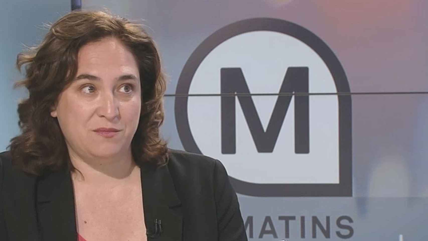 Ada Colau, alcaldesa de Barcelona, durante una entrevista en el programa 'Els Matins' de TV3 / CCMA
