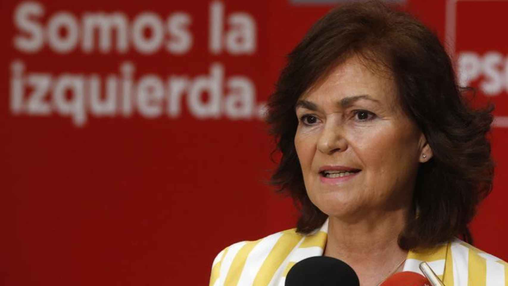 Carmen Calvo, vicepresidenta, titular de Igualdad y relaciones con las Cortes / EFE