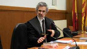 Cristóball Martell, abogado de Dani Alves, durante la vista del jueves en la Audiencia de Barcelona / DAVID ZORRAKINO - EUROPA PRESS