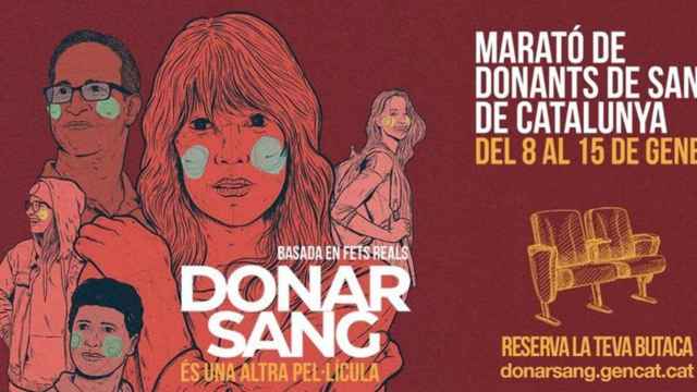 Cartel de el Maratón de Donantes de Sangre / EP