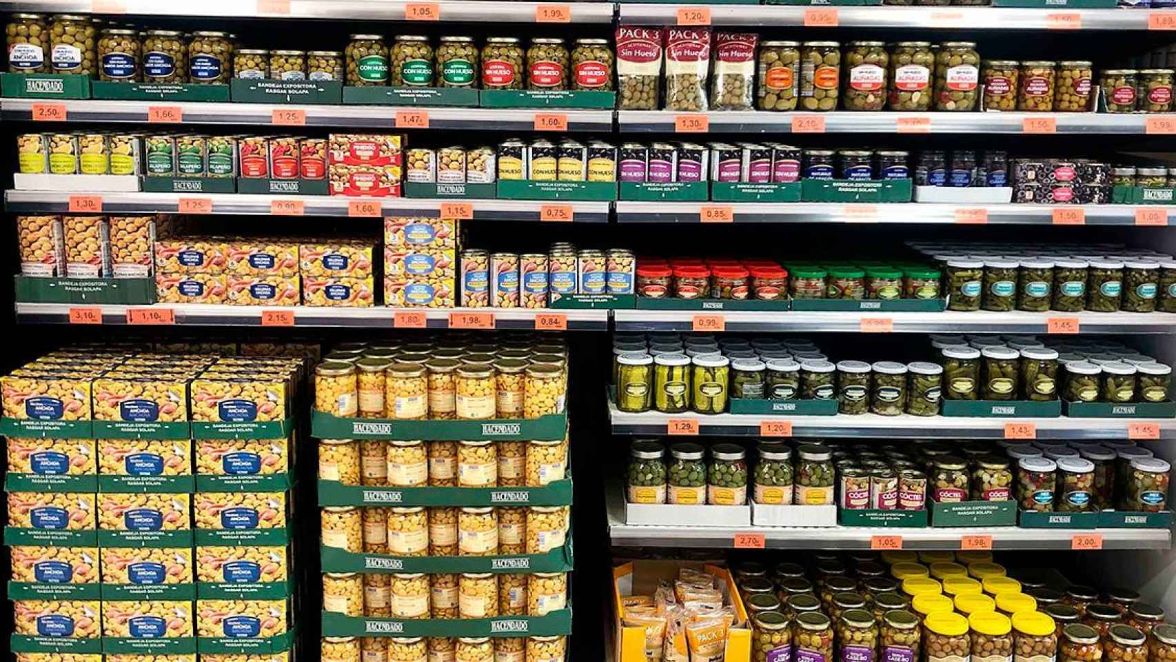 Estanterías de uno de los supermercados de España / EP