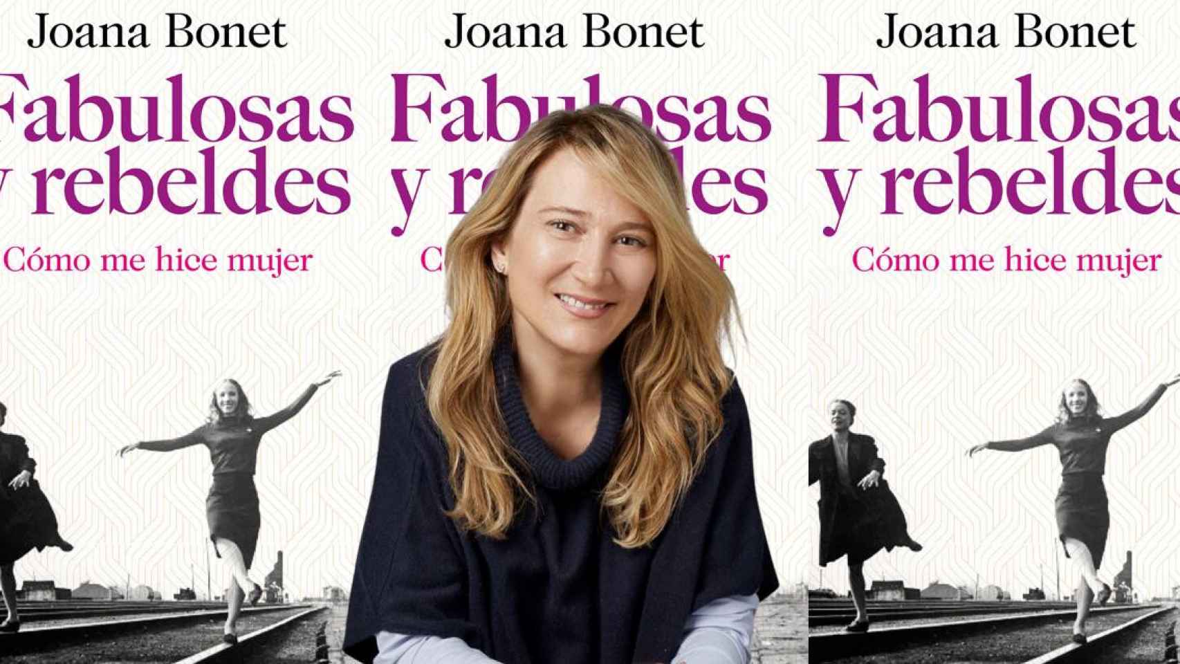 Joana Bonet junto a su último libro Fabulosas y rebeldes