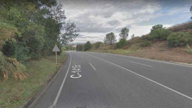 La C-1415 a la altura de la Roca del Vallès, lugar donde se ha producido el accidente mortal del motorista / GOOGLE MAPS