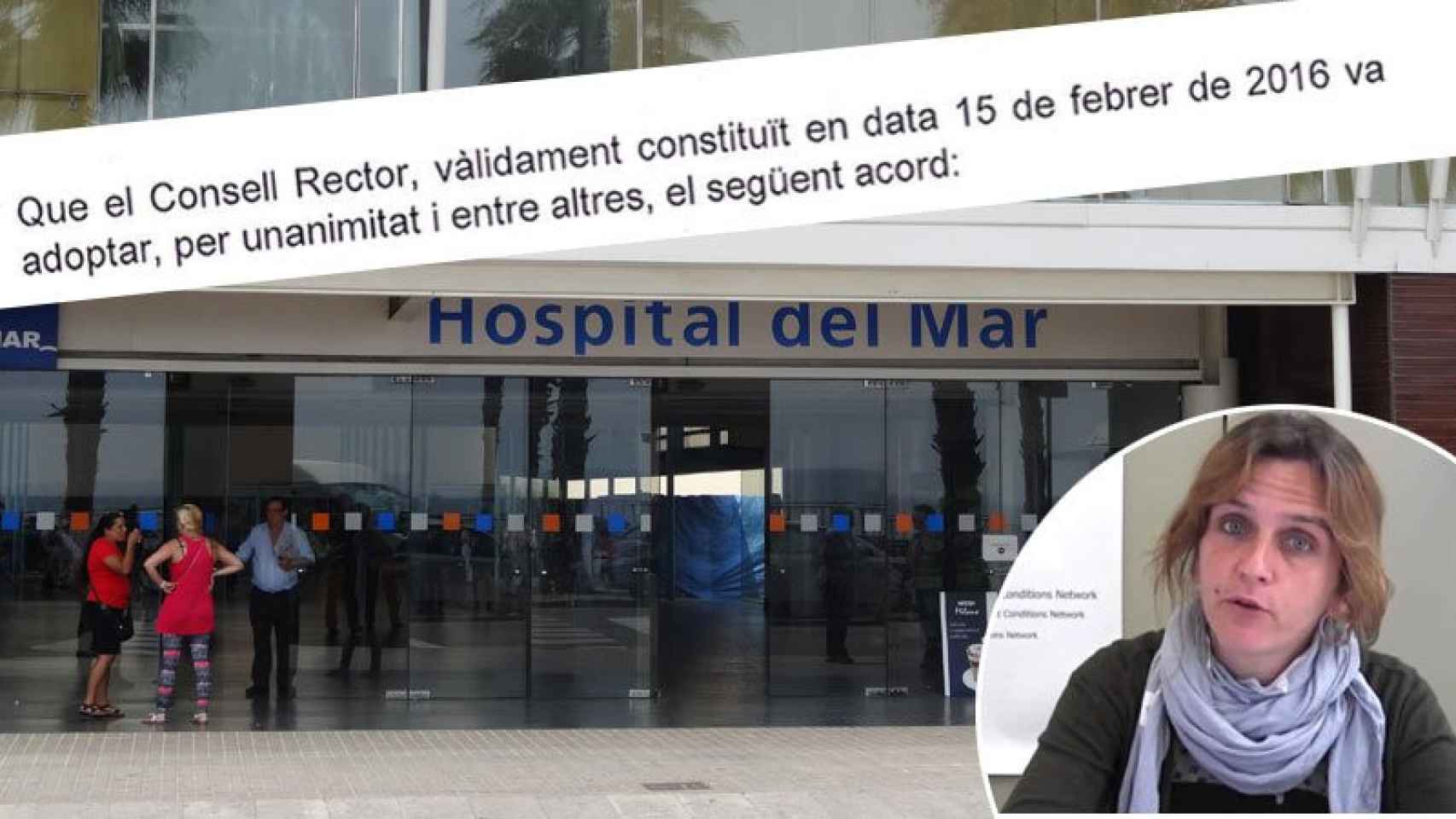 Gemma Tarafa, comisionada municipal de sanidad, votó 'sí' a blindar la cúpula del Hospital del Mar.