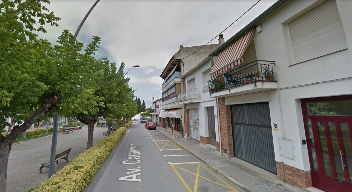 Avenida Catalunya en el municipio de Maçanet de la Selva (Girona) / GOOGLE STREET VIEW