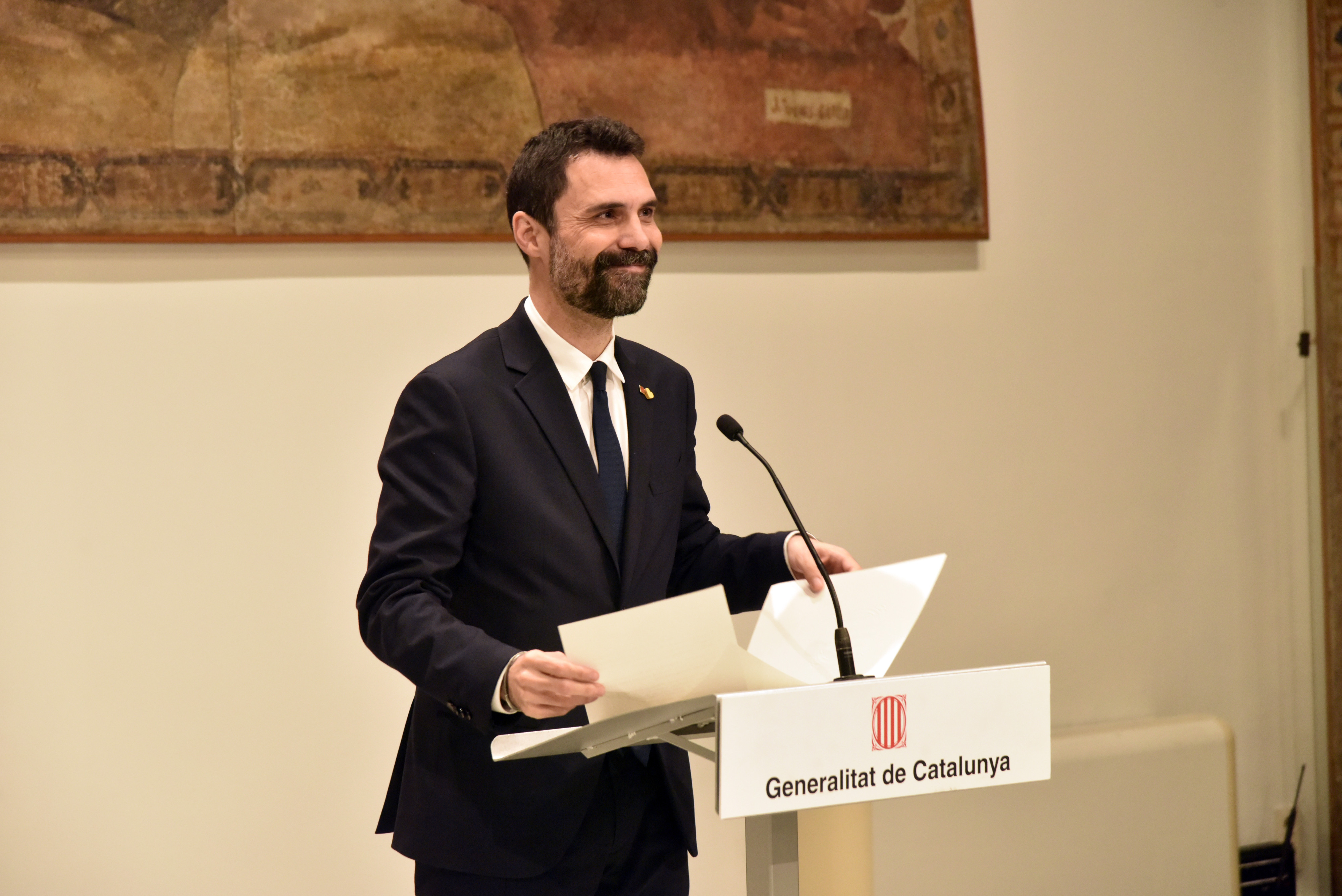 El 'conseller' de Empresa y Trabajo de la Generalitat de Cataluña, Roger Torrent / David Oller - EUROPA PRESS