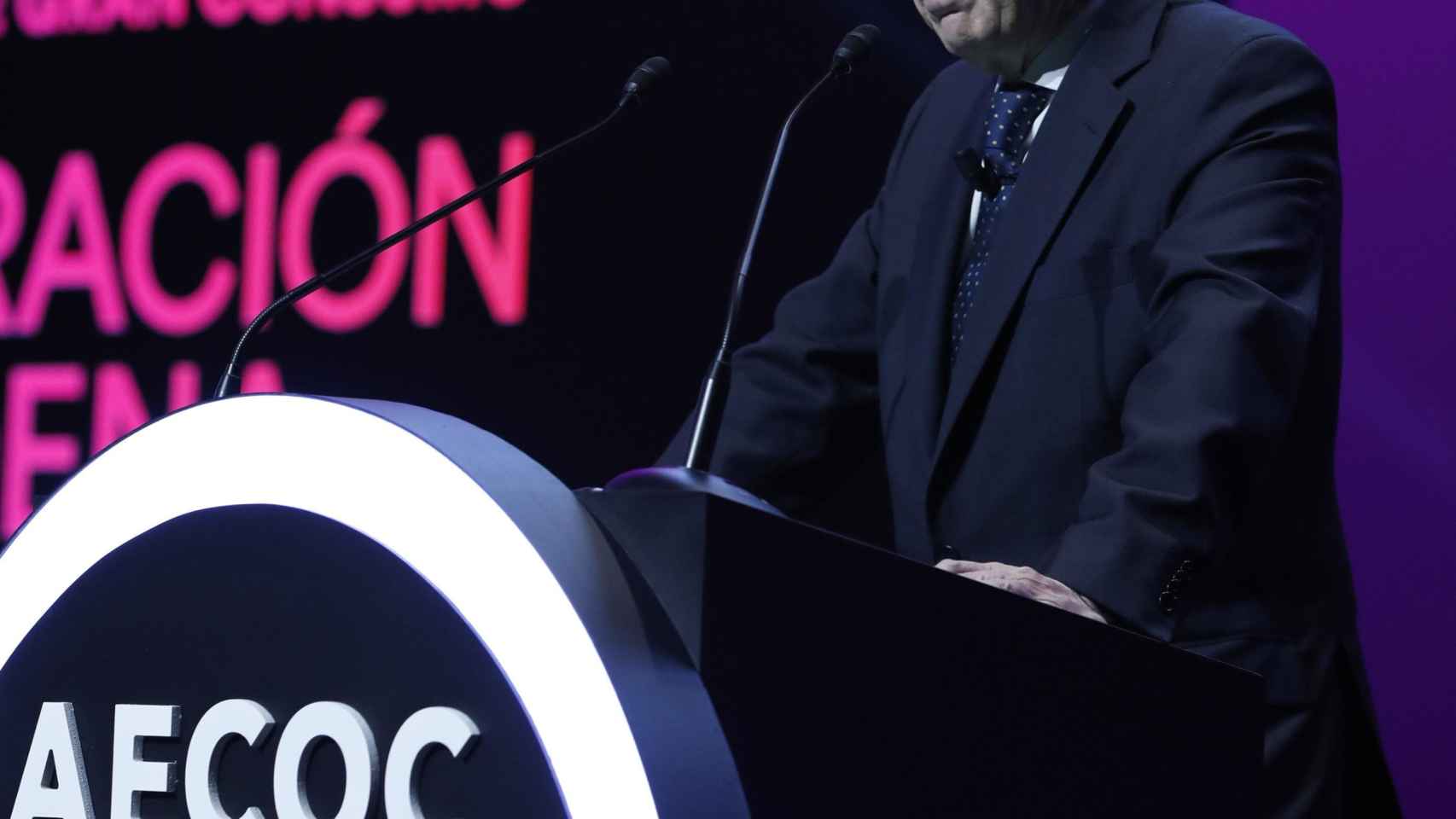 El presidente de AECOC, Javier Campo, durante el Congreso de Gran Consumo