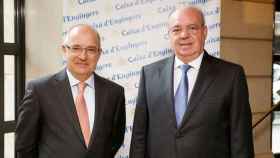 Josep-Oriol Sala, presidente de Caixa d'Enginyers y Joan Cavallé, director general de la entidad / CG
