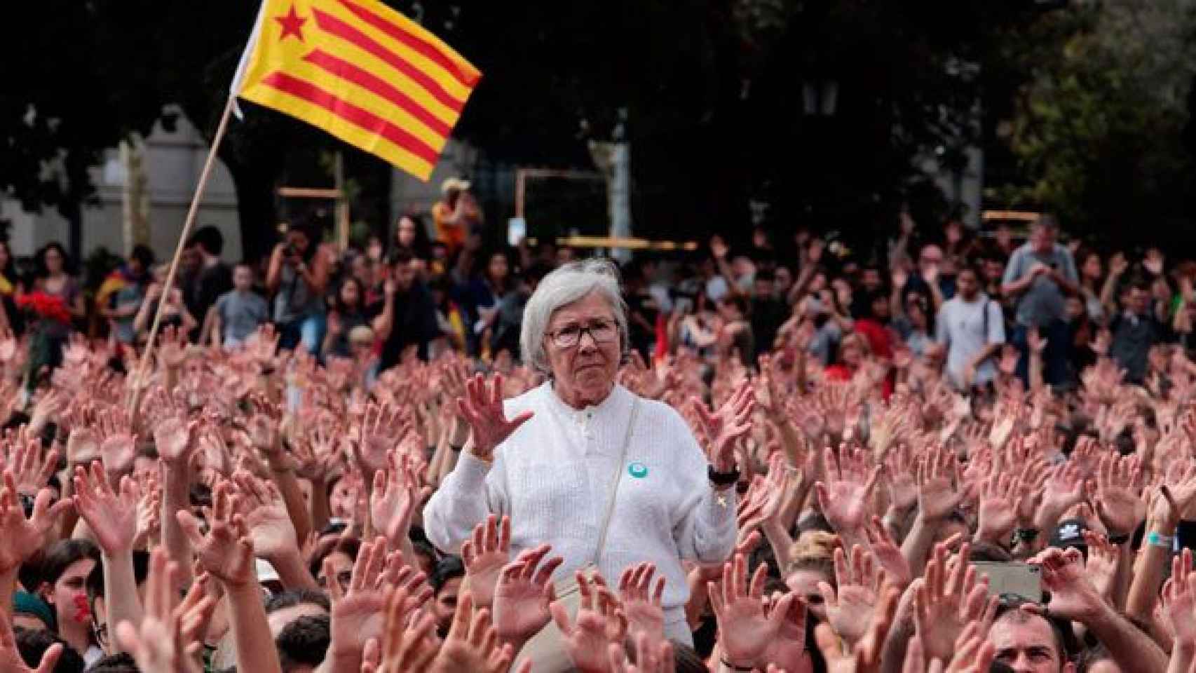Movilización independentista en Barcelona similar al llamado 'paro de país' del 3 de octubre / EP