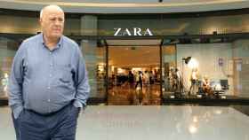 Amancio Ortega, el hombre más rico de España y cuarto del mundo, según la revista 'Forbes', ante una de las tiendas Zara de su empresa / EFE