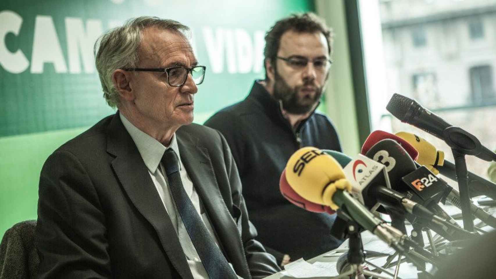 El presidente del Círculo de Economía, Antón Costas, y el miembro del departamento de estudios de Oxfam Intermon Miguel Alba.