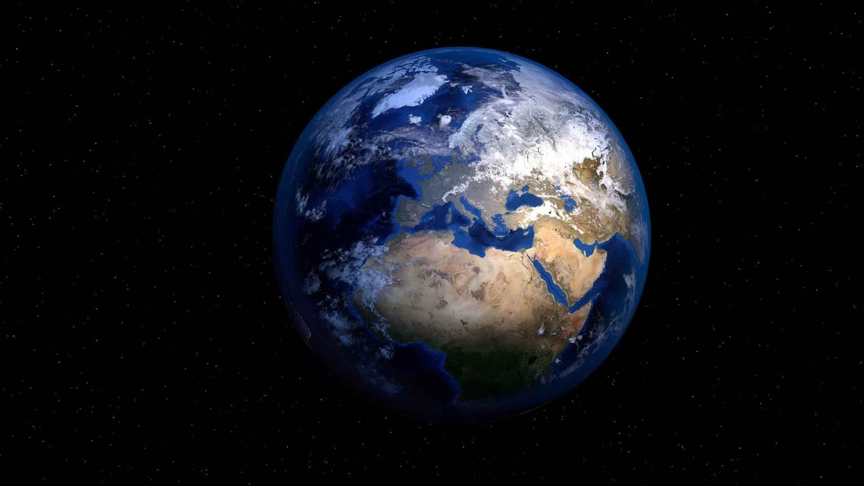 El planeta Tierra visto desde el espacio / CG